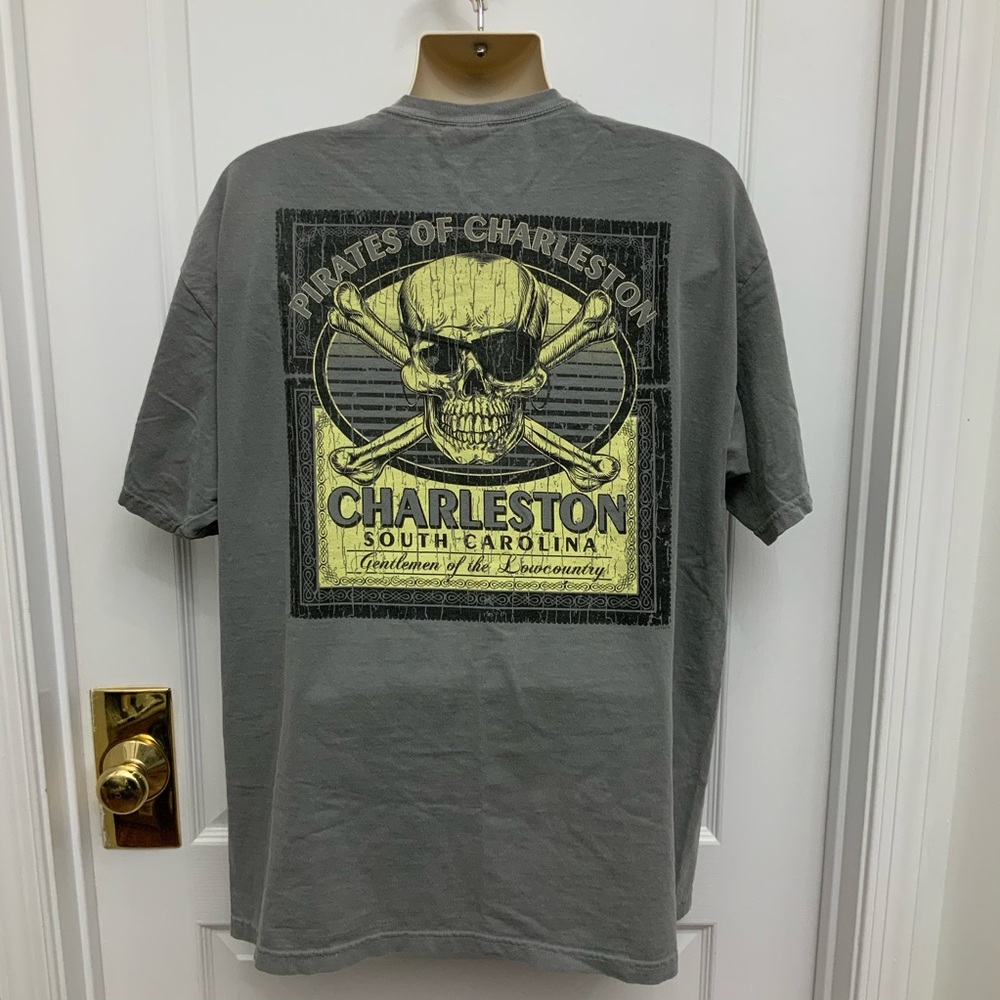 Comfort Colors Gray Pirates of Charleston Tee